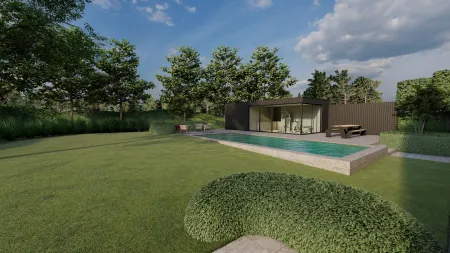Villa met zwemtuin inclusief bijbouw