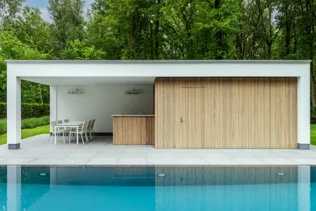 Poolhouse inclusief kook- en eetmogelijkheden aan moderne villa in Keerbergen