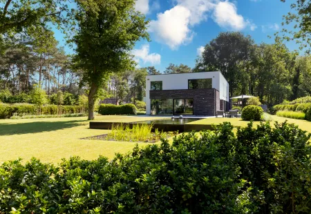 Moderne villa te Keerbergen met overloopzwemvijver en ruim terras